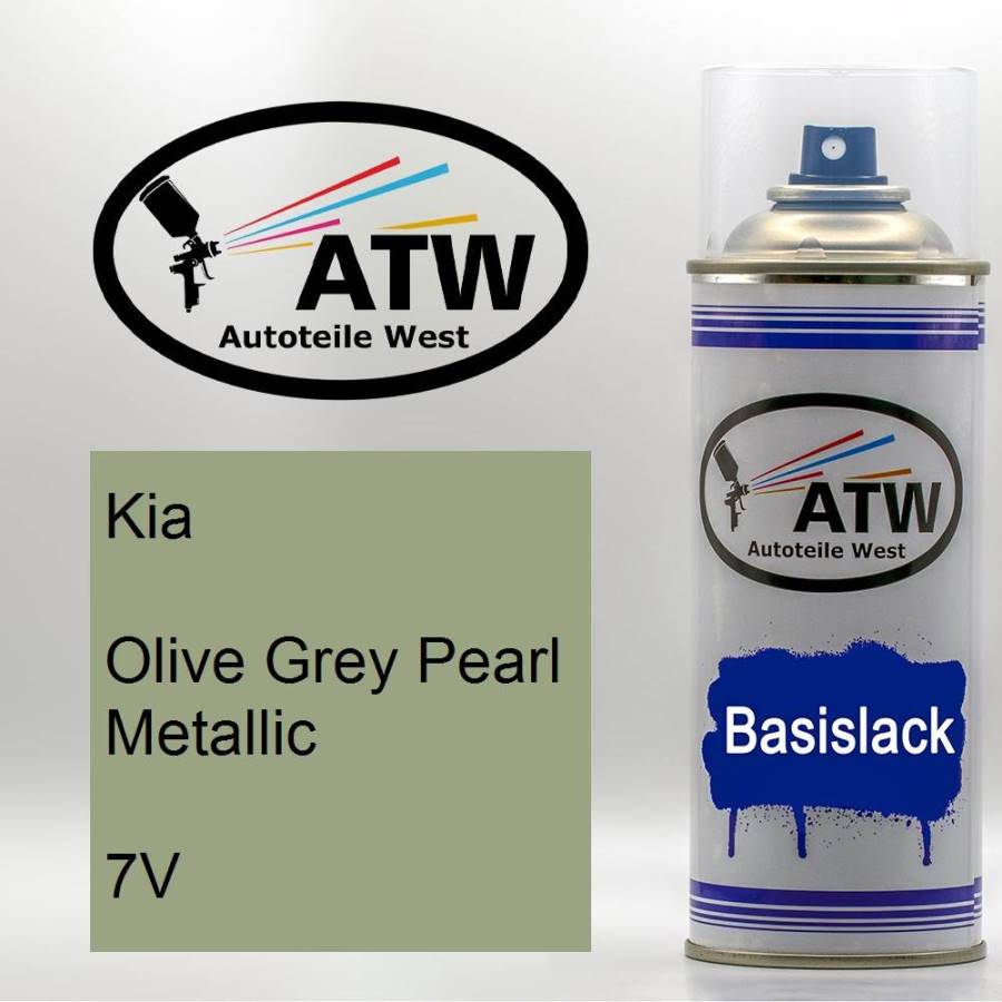 Kia, Olive Grey Pearl Metallic, 7V: 400ml Sprühdose, von ATW Autoteile West.